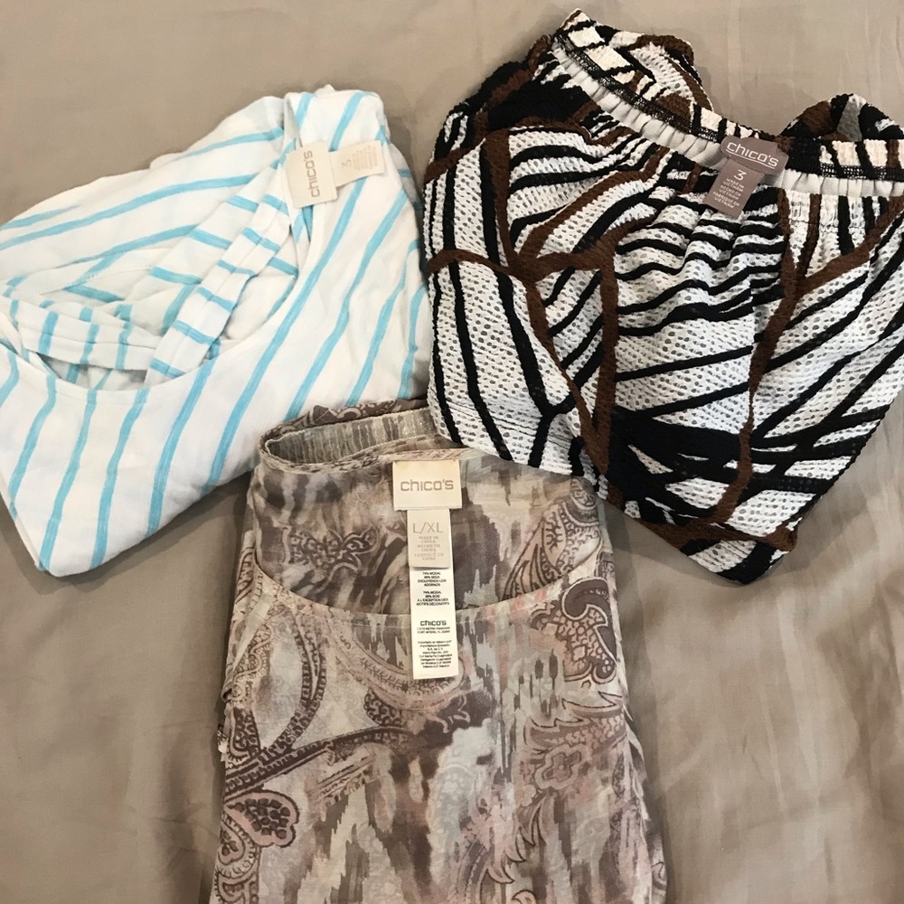 3 Chico’s Blouse Bundle